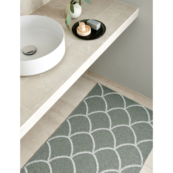 Zielony chodnik odpowiedni na zewnątrz 70x225 cm Kotte Army Sage – Pappelina-image-1