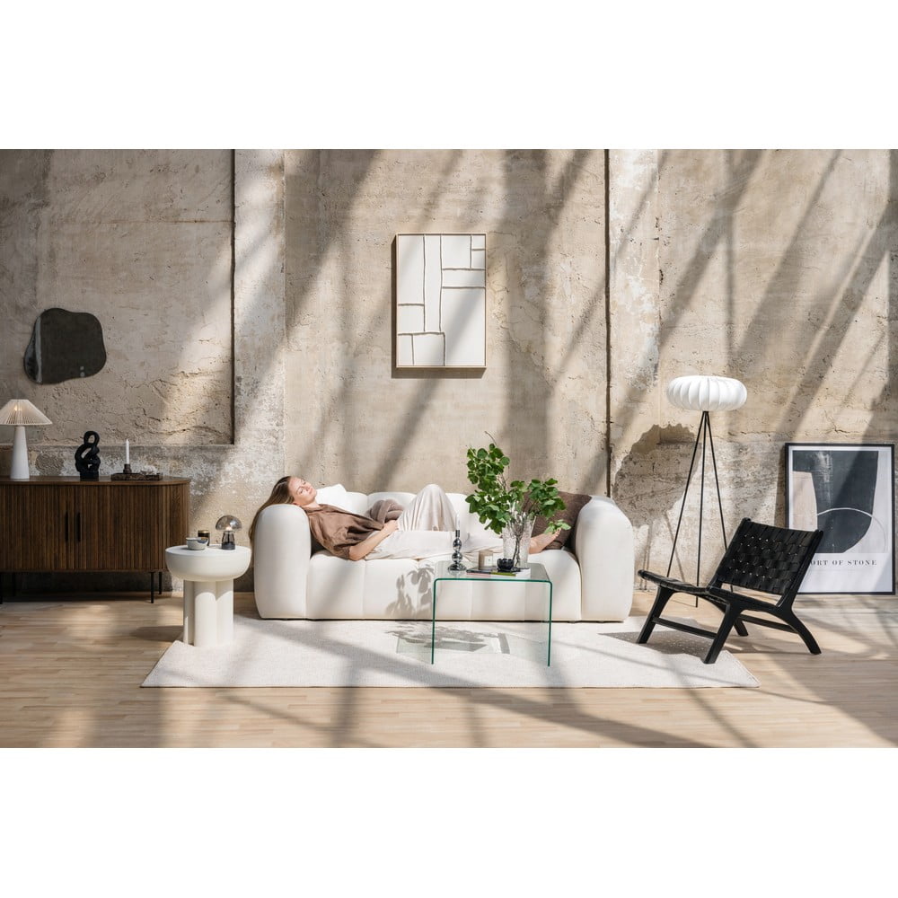 Szarobrązowa aksamitna sofa 225 cm Cube – Bonami Selection (zdjęcie 9)