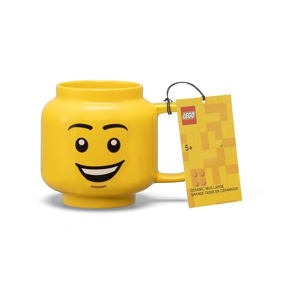Żółty ceramiczny kubek dla dzieci 530 ml Head – LEGO®-image-4