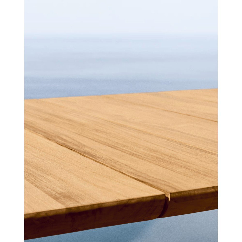 Stół ogrodowy z litego drewna tekowego 102x220 cm Icaro – Kave Home (zdjęcie 3)