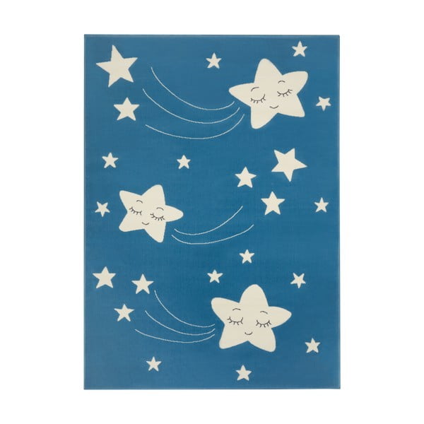 Dziecięcy niebieski dywan Hanse Home Adventures Stardust, 80x150 cm