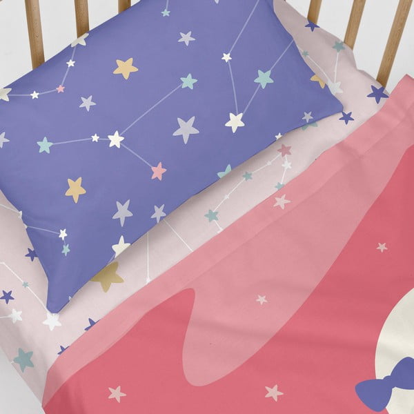Dziecięce bawełniane prześcieradło Happynois Moon Dream, 120x60 cm-image-3