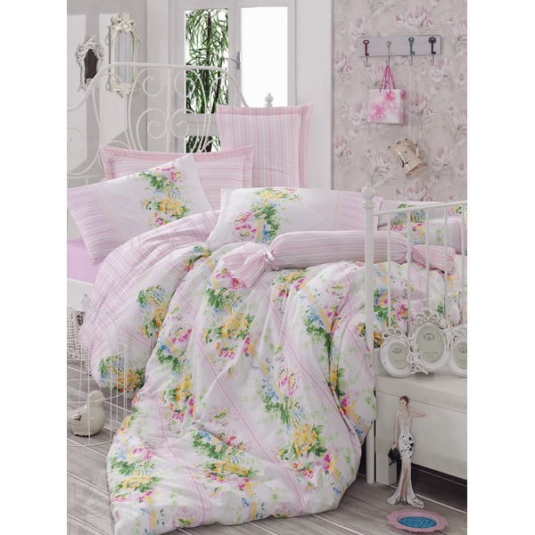 Różowa narzuta na łóżko Love Colors Sarah, 200 x 240 cm