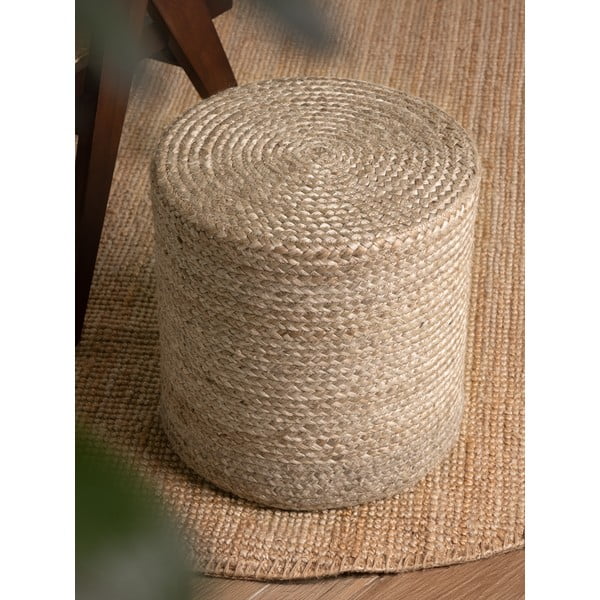 Szarobeżowy puf Jutta Greige – Hanse Home-image-2