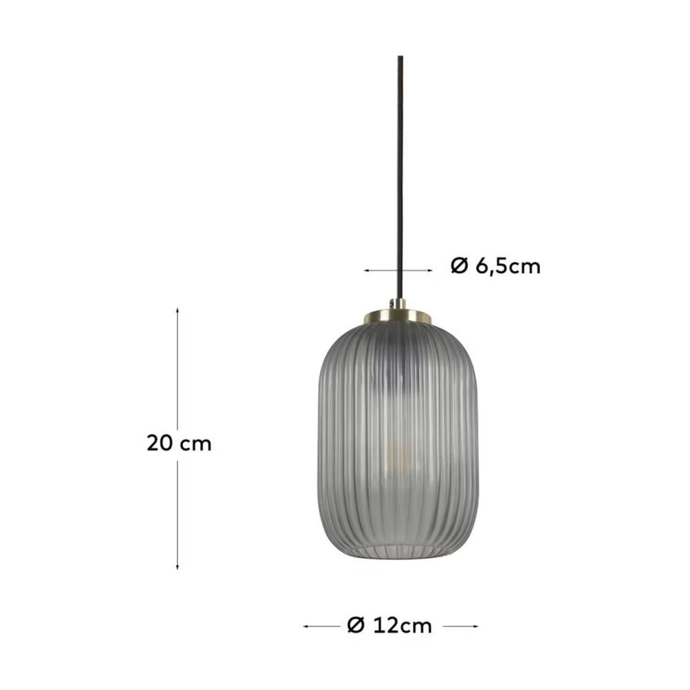 Lampa sufitowa w kolorze złota ze szklanym kloszem ø 12 cm Hestia – Kave Home (zdjęcie 6)