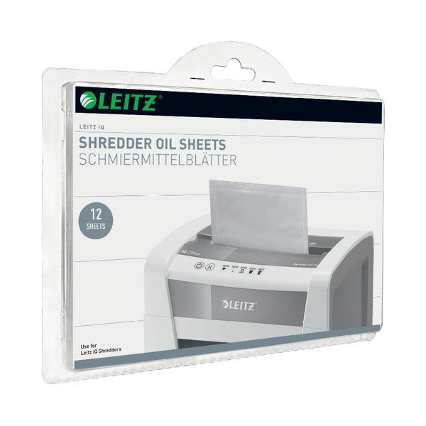 Zestaw 12 arkuszy do oliwienia niszczarek Leitz-image-2
