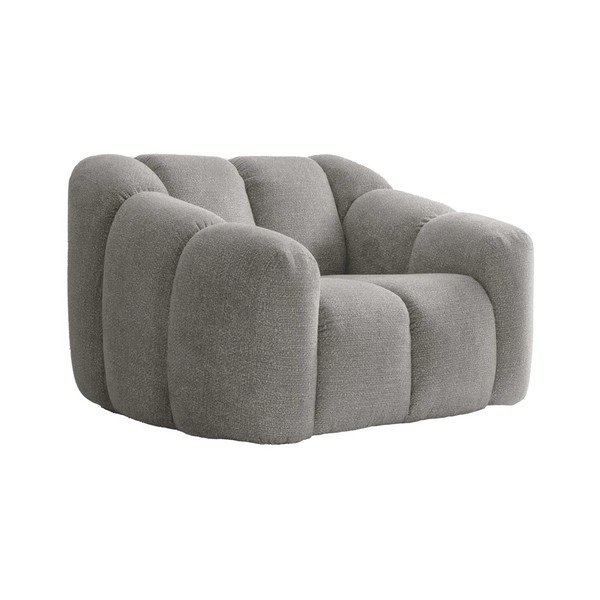 Jasnoszary fotel Shell – Miuform