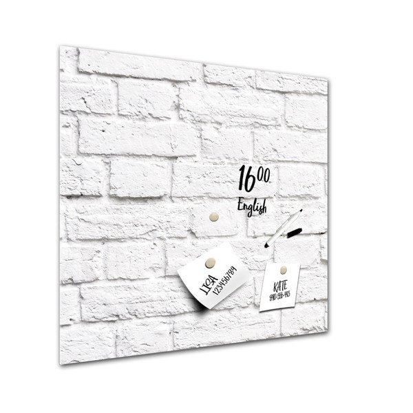 Tablica magnetyczna Styler White Bricks, 30x30 cm-image-1