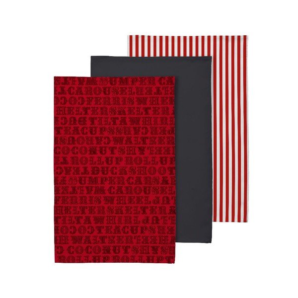 Bawełniane ścierki zestaw 3 szt. 40x60 cm Carnival – Premier Housewares-image-2