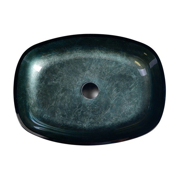 Morska szklana umywalka 54x39,5 cm Kvaore – Sapho-image-3