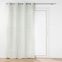 Biało-zielona zasłona 140x240 cm Maddy – douceur d'intérieur