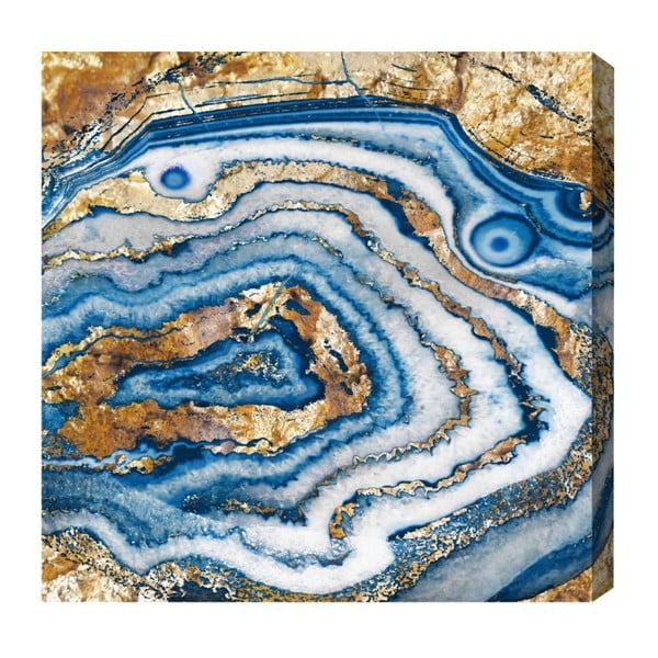 Obraz Oliver Gal Bleu Agate, 40x40 cm