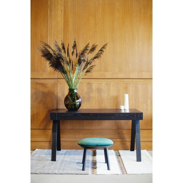 Zielono-czarny aksamitny podnóżek EMKO Naïve-image-4