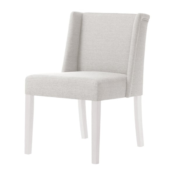 Kremowe krzesło z białymi nogami Ted Lapidus Maison Zeste