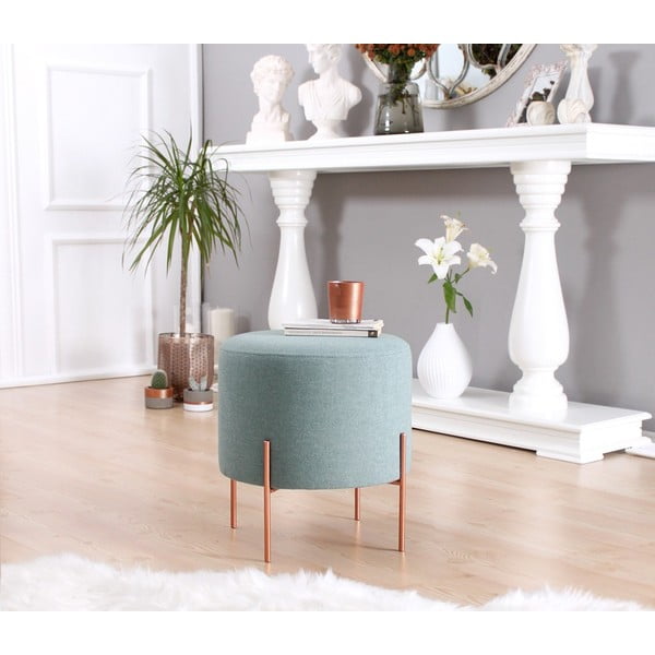 Jasnoniebieski puf Copper – Artie-image-1
