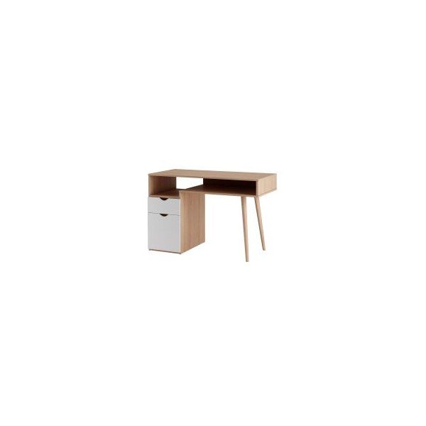 Biurko w dekorze dębu 55x120 cm Scandi – Støraa-image-2