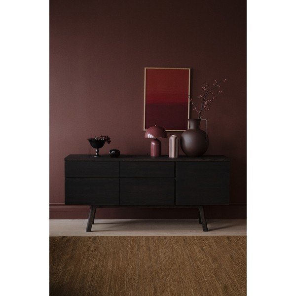 Komoda z litego drewna dębowego w ciemnym naturalnym kolorze 170x77x42 cm Cleardale – Rowico-image-2