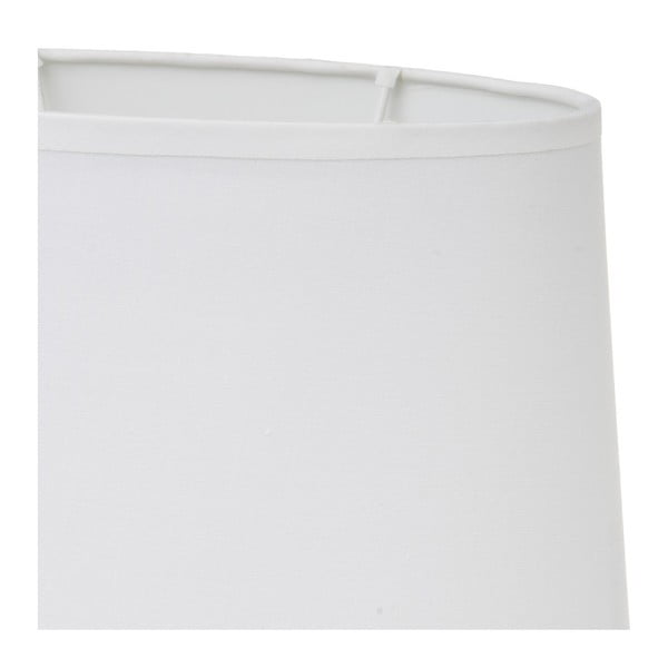 Biała lampa stołowa ceramiczna z tekstylnym kloszem (wysokość 31 cm) – Casa Selección-image-4