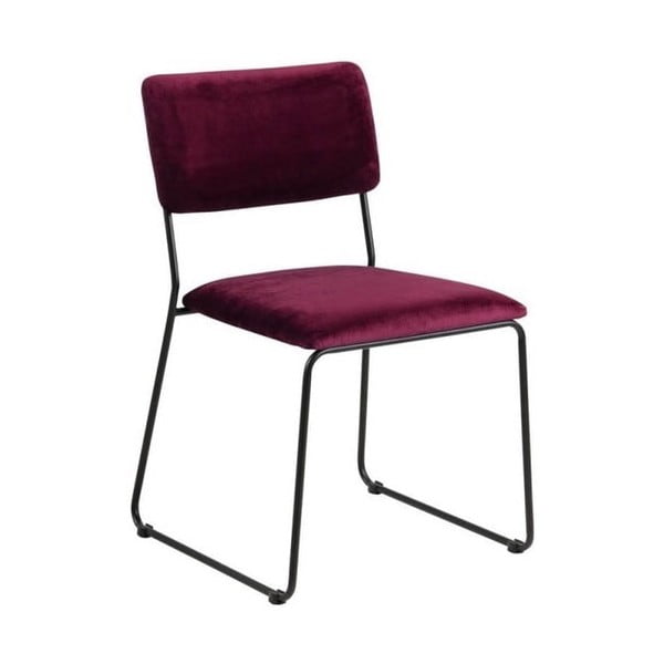 Krzesło w kolorze bordo Actona Cornelia