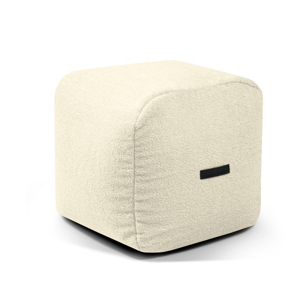 Kremowy worek do siedzenia z materiału bouclé Plus 50 Lounge – SLOWDOWN