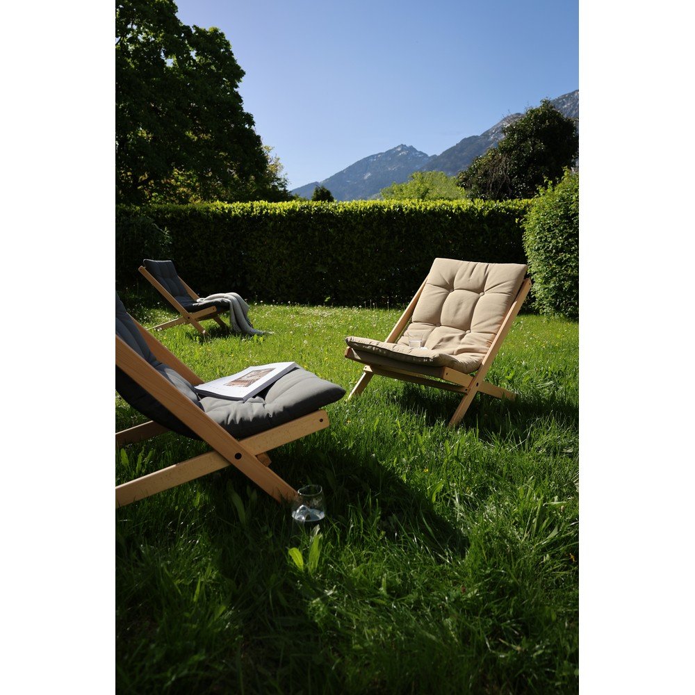Fotel rozkładany Karup Design Boogie Raw/Linen Beige (zdjęcie 10)