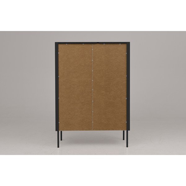Czarna komoda Tenzo Switch, 90x128 cm-image-1
