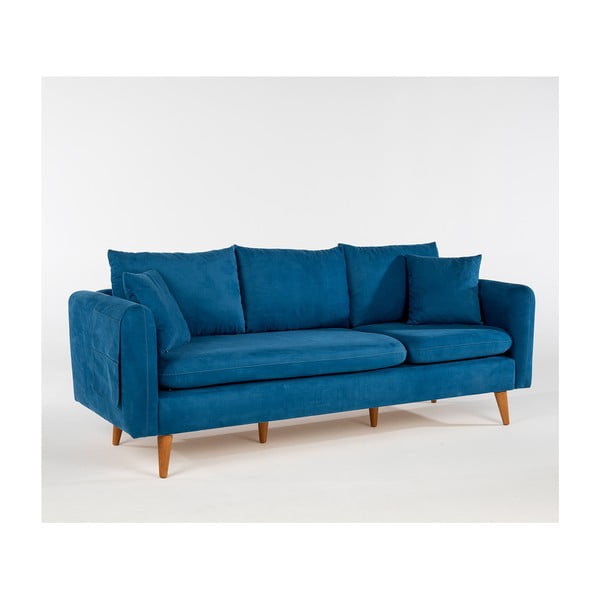 Ciemnoniebieska sofa 215 cm Sofia – Balcab Home-image-2