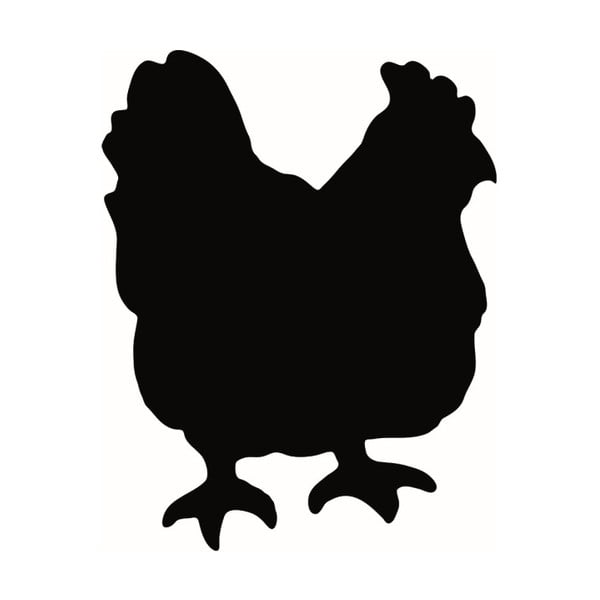 Tablica do pisania z kredowym flamastrem i zestawem montażowym Securit® Silhouette Chicken