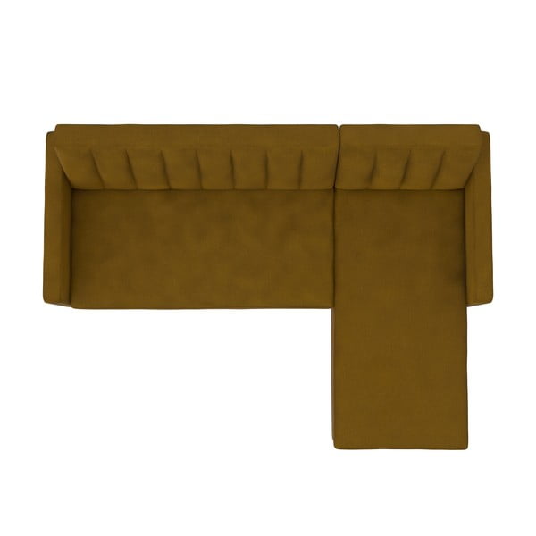 Żółty rozkładany narożnik Celine – Støraa-image-3