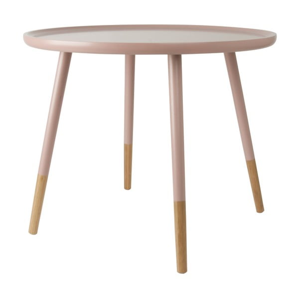 Różowy stolik drewniany Karlsson Graceful