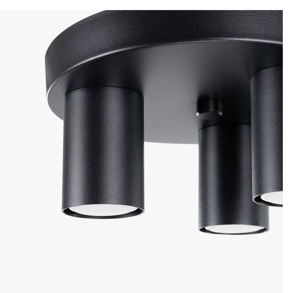 Czarna lampa sufitowa Castro – Sollux (zdjęcie 11)