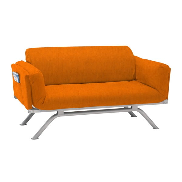 Pomarańczowa rozkładana sofa trzyosobowa 13Casa Kargo
