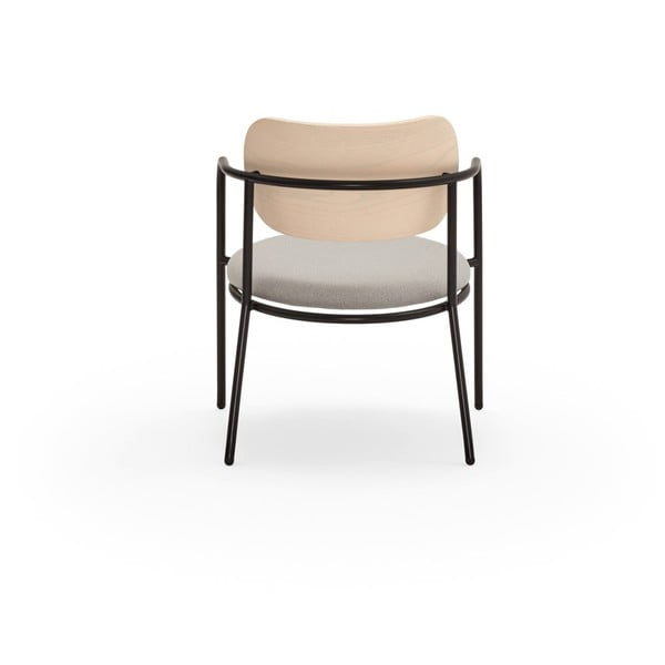 Jasnoszary fotel w dekorze jesionu Eclipse – Teulat-image-4