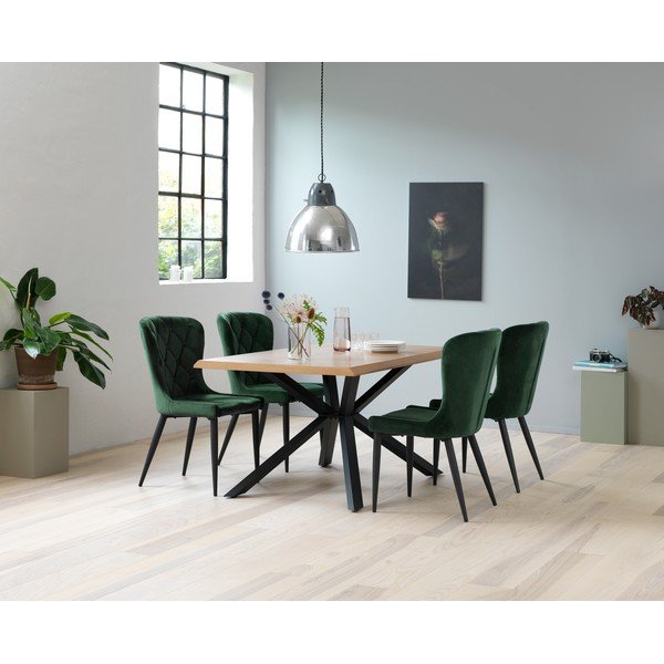 Zielone aksamitne krzesło Granby – Unique Furniture-image-1