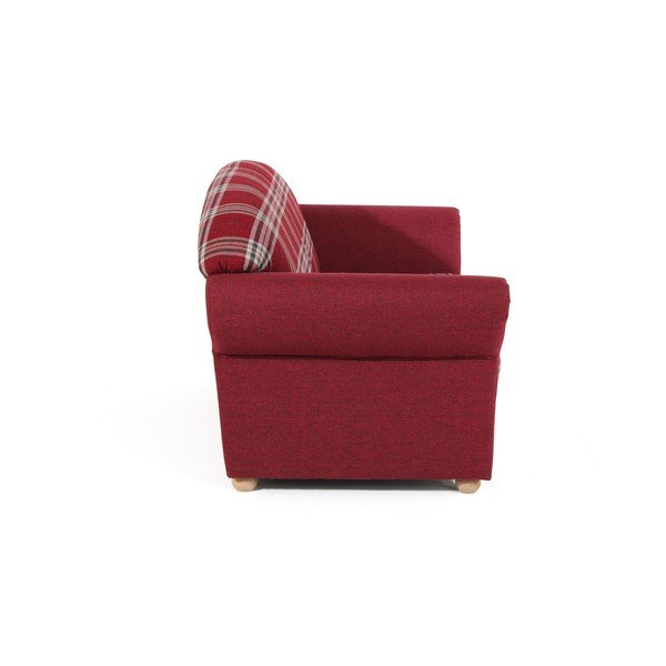 Czerwona sofa w kratkę Max Winzer Corona, 151 cm-image-3