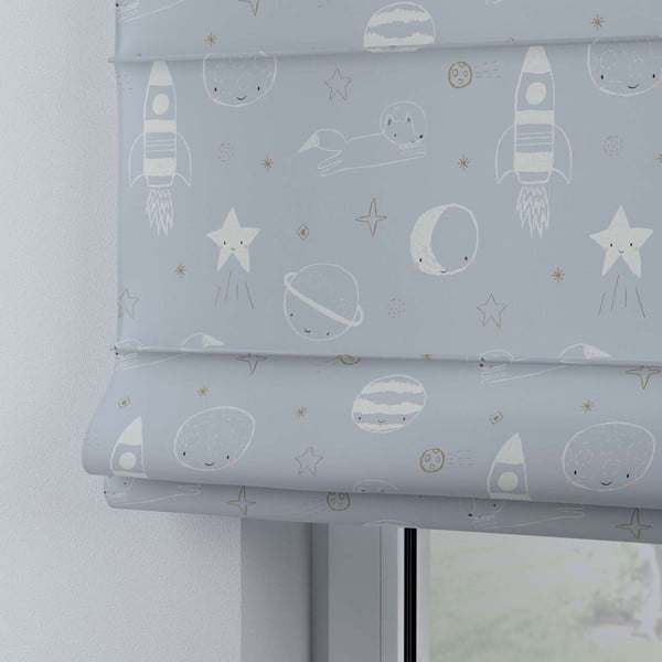 Niebiesko-szara roleta dziecięca 170x100 cm Magic – Yellow Tipi-image-1