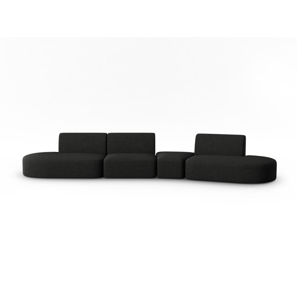Czarna sofa 412 cm Shane – Micadoni Home