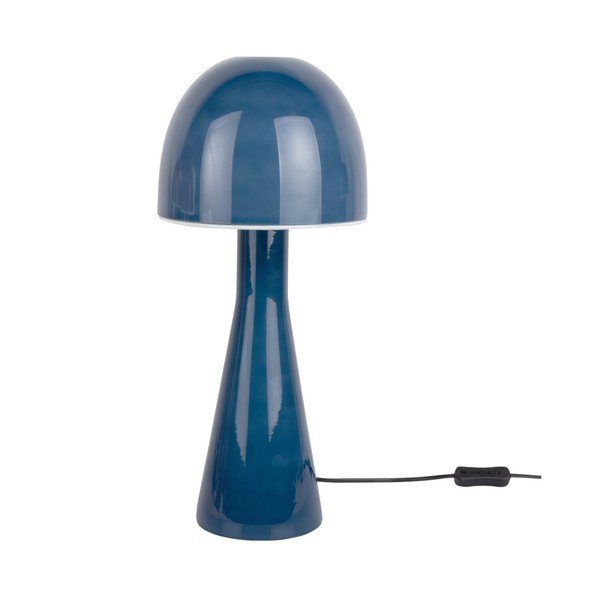 Ciemnoniebieska lampa stołowa ze szklanym kloszem (wysokość 45 cm) Bombin – Leitmotiv