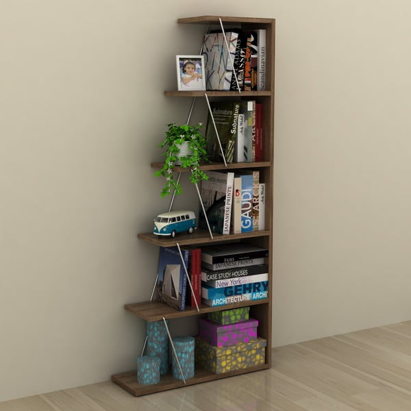 Regał z dekorem drewna orzechowego Rafevi Tars Mini-image-1