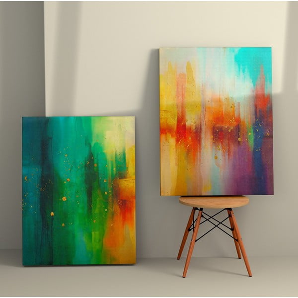 Obrazy zestaw 2 szt. 50x70 cm Splash – Wallity-image-1