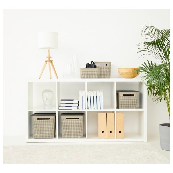 Biały koszyk z plastiku z recyklingu Brisen – Rotho-image-1