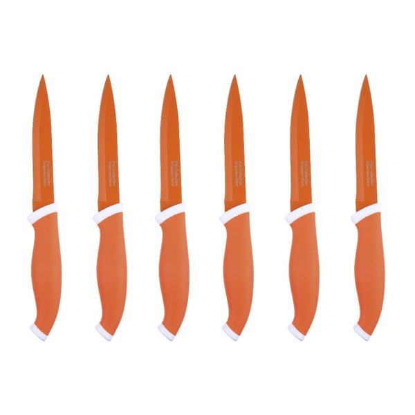Zestaw 6 noży Orange