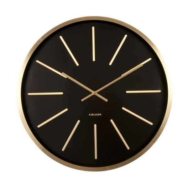 Zegar ścienny Present Time Maxiemus Brass Black