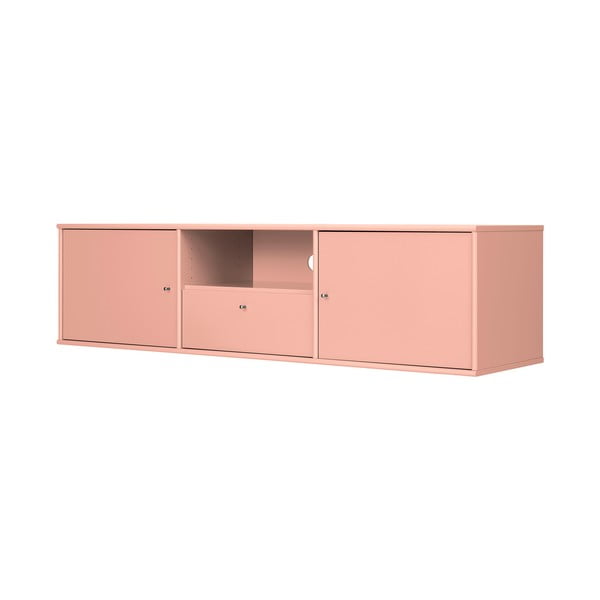 Różowa szafka pod TV 161x42x45 cm Mistral – Hammel Furniture-image-1