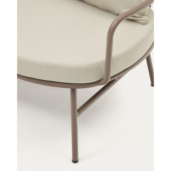 Kremowa metalowa sofa ogrodowa Bramant – Kave Home-image-4