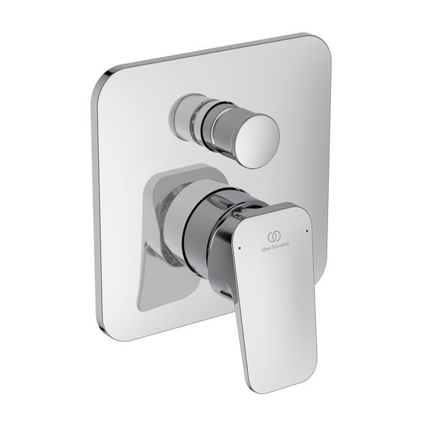 Podtynkowa bateria ścienna w kolorze srebra z połyskiem Ceraplan – Ideal Standard