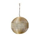 Lampa wisząca w kolorze złota z metalowym kloszem ø 45 cm Pilka – Light & Living