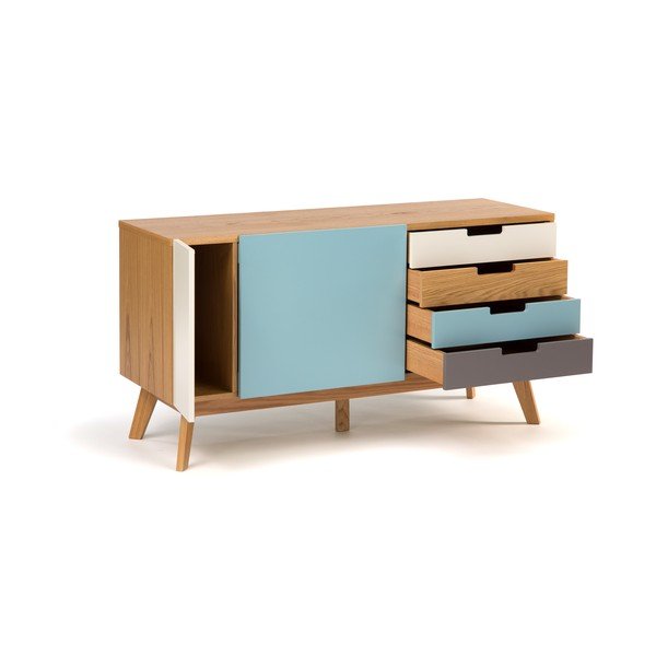 Komoda z niebieskimi elementami Woodman Chaser-image-4