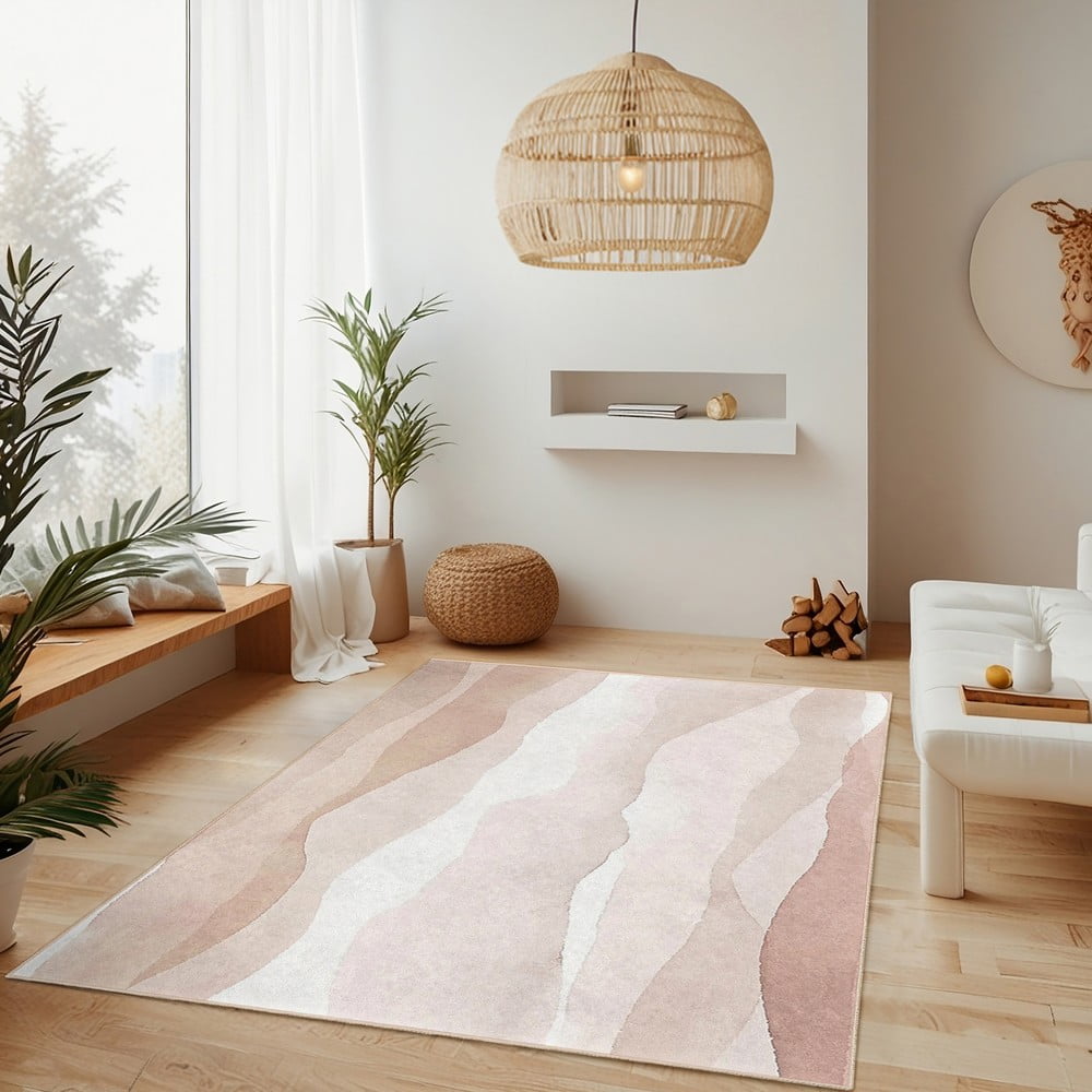 Kremowy dywan odpowiedni do prania 80x150 cm Komodo Beach – Mila Home (zdjęcie 7)