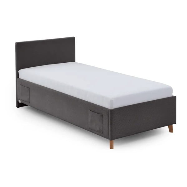 Antracytowe tapicerowane łóżko dziecięce bez stelaża 90x200 cm Cool – Meise Möbel-image-2